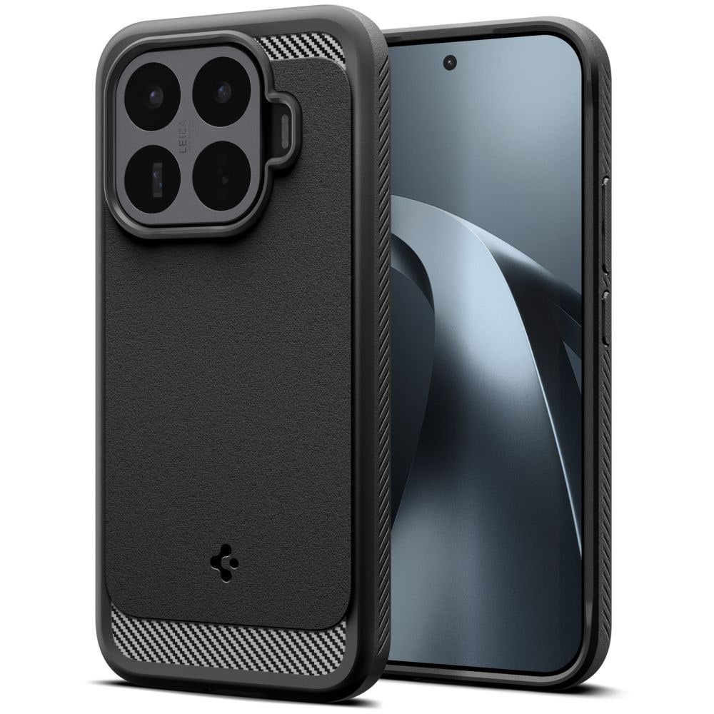 Spigen Rugged Armor-fodral för Xiaomi 17T – matt svart