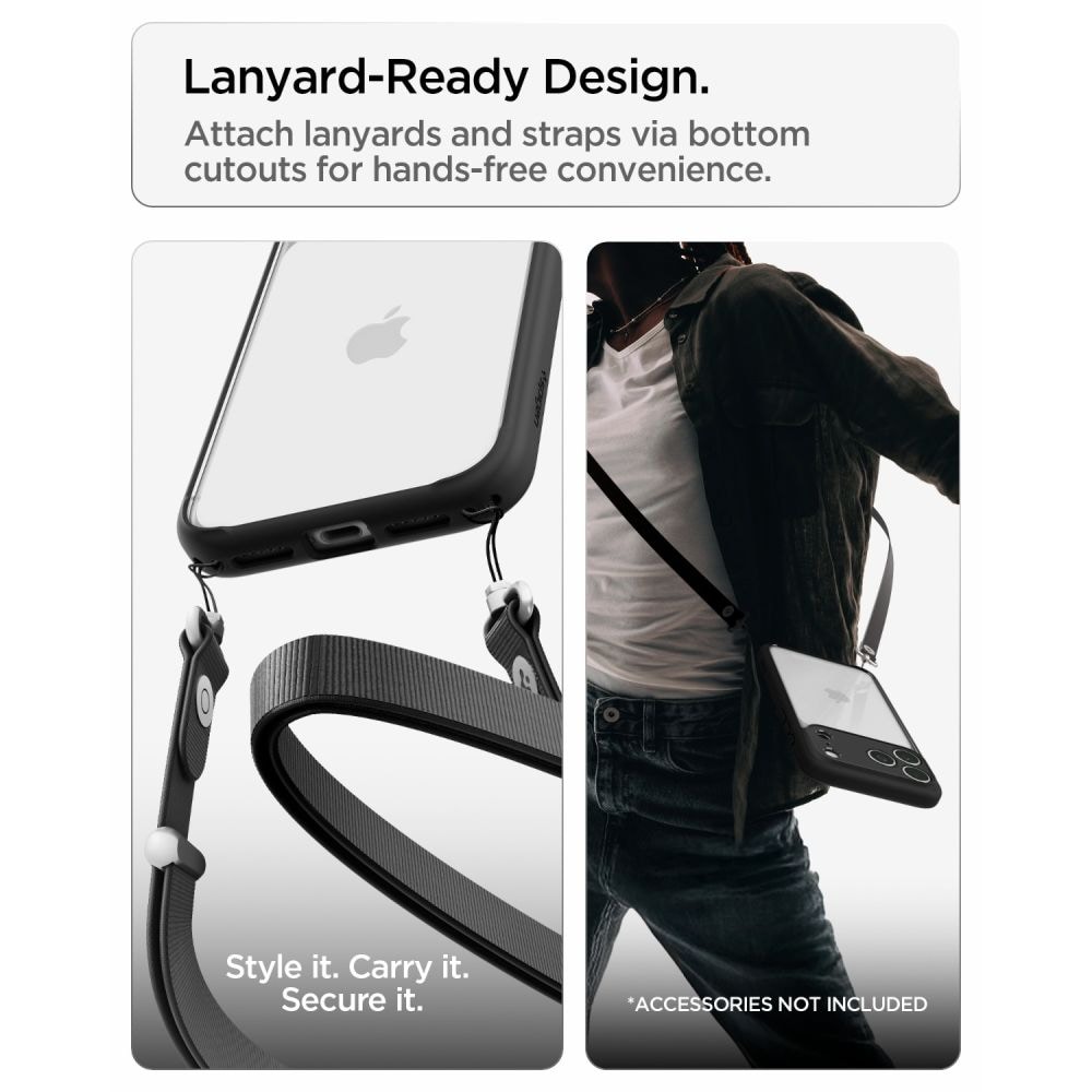 Spigen Ultra Hybrid-etui til iPhone 18 Pro Max / 17 Pro Max – Mat sort