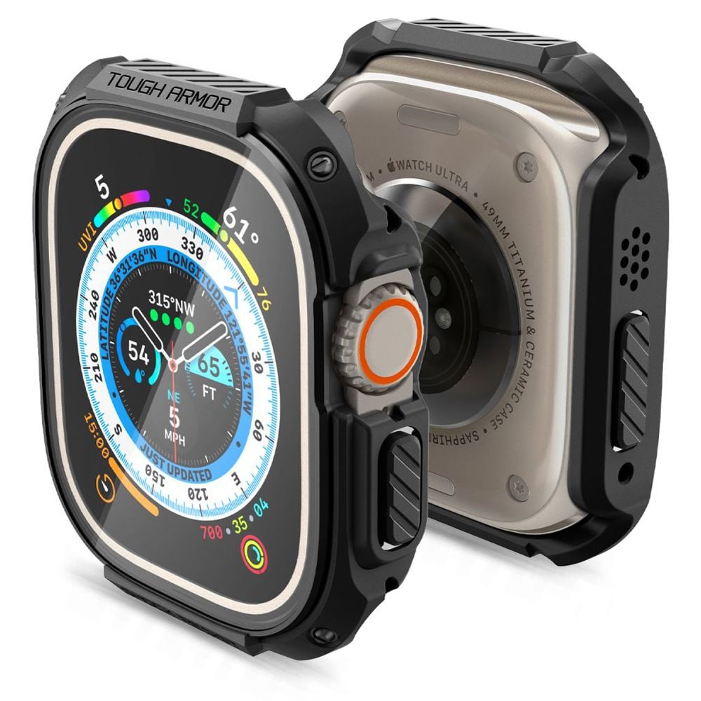 Spigen Tough Armor-fodral för Apple Watch Ultra 49 mm – svart