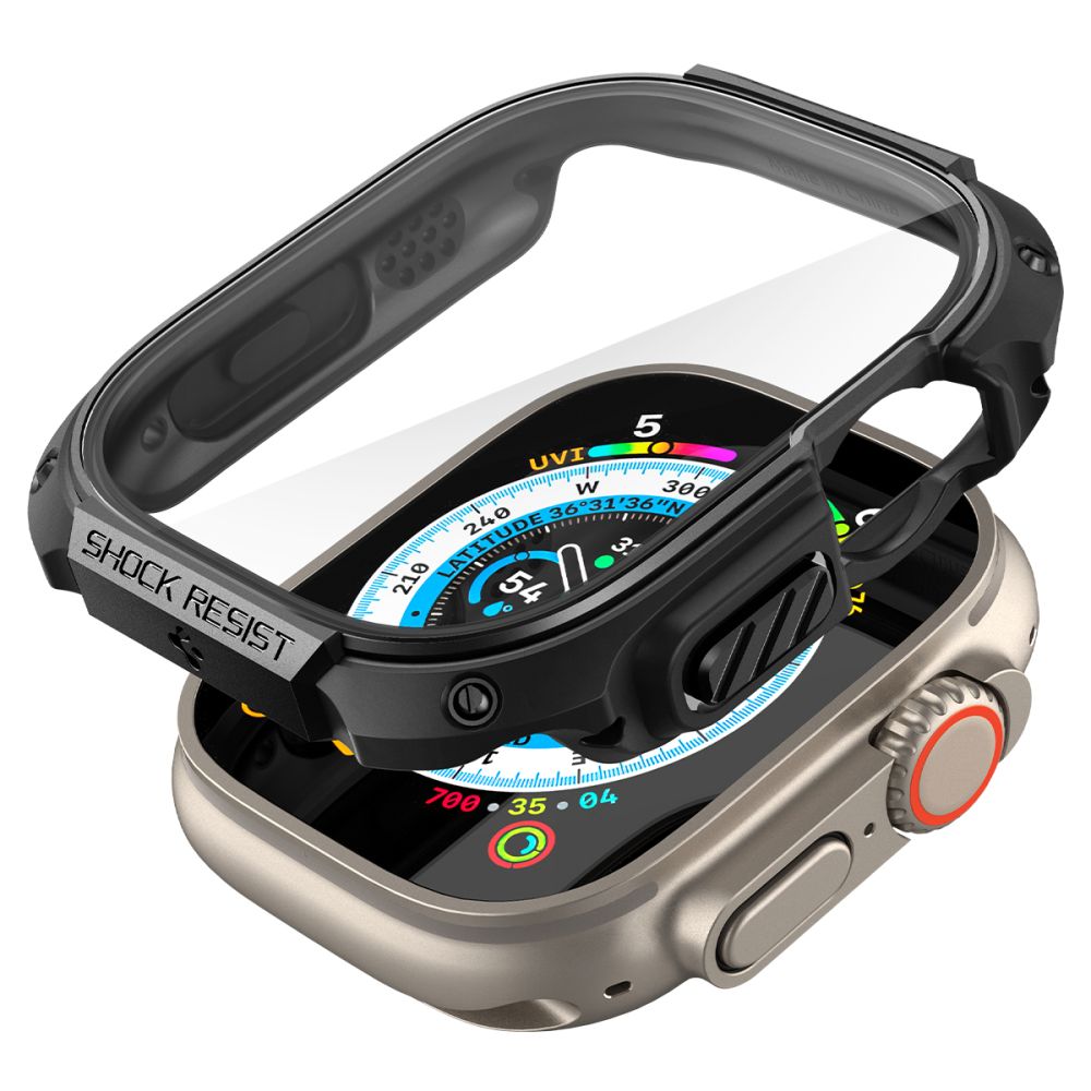 Spigen Tough Armor-etui til Apple Watch Ultra 49 mm – sort