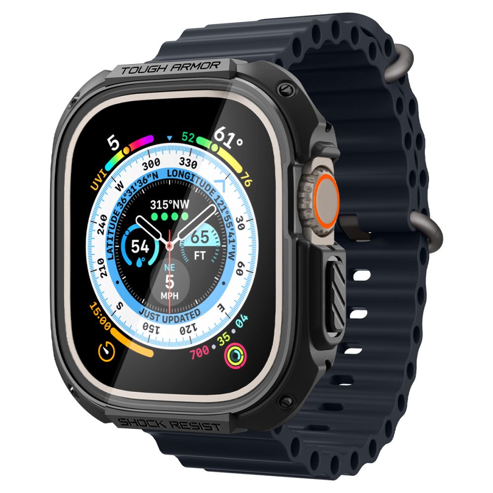 Spigen Tough Armor-etui til Apple Watch Ultra 49 mm – sort