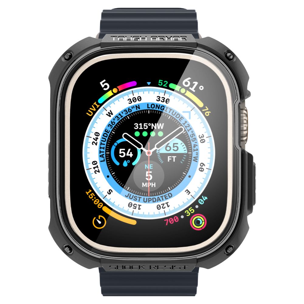Spigen Tough Armor-etui til Apple Watch Ultra 49 mm – sort
