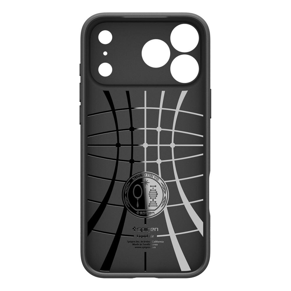 Spigen Liquid Air-etui til iPhone 18 Pro / 17 Pro – mat sort