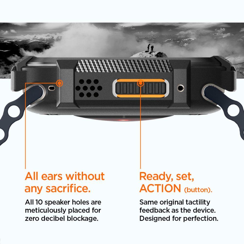 Spigen Rugged Armor-etui til Apple Watch Ultra (49 mm) – mat sort