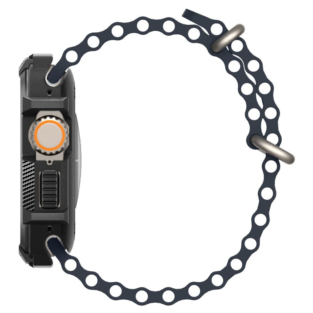 Spigen Rugged Armor-etui til Apple Watch Ultra (49 mm) – mat sort