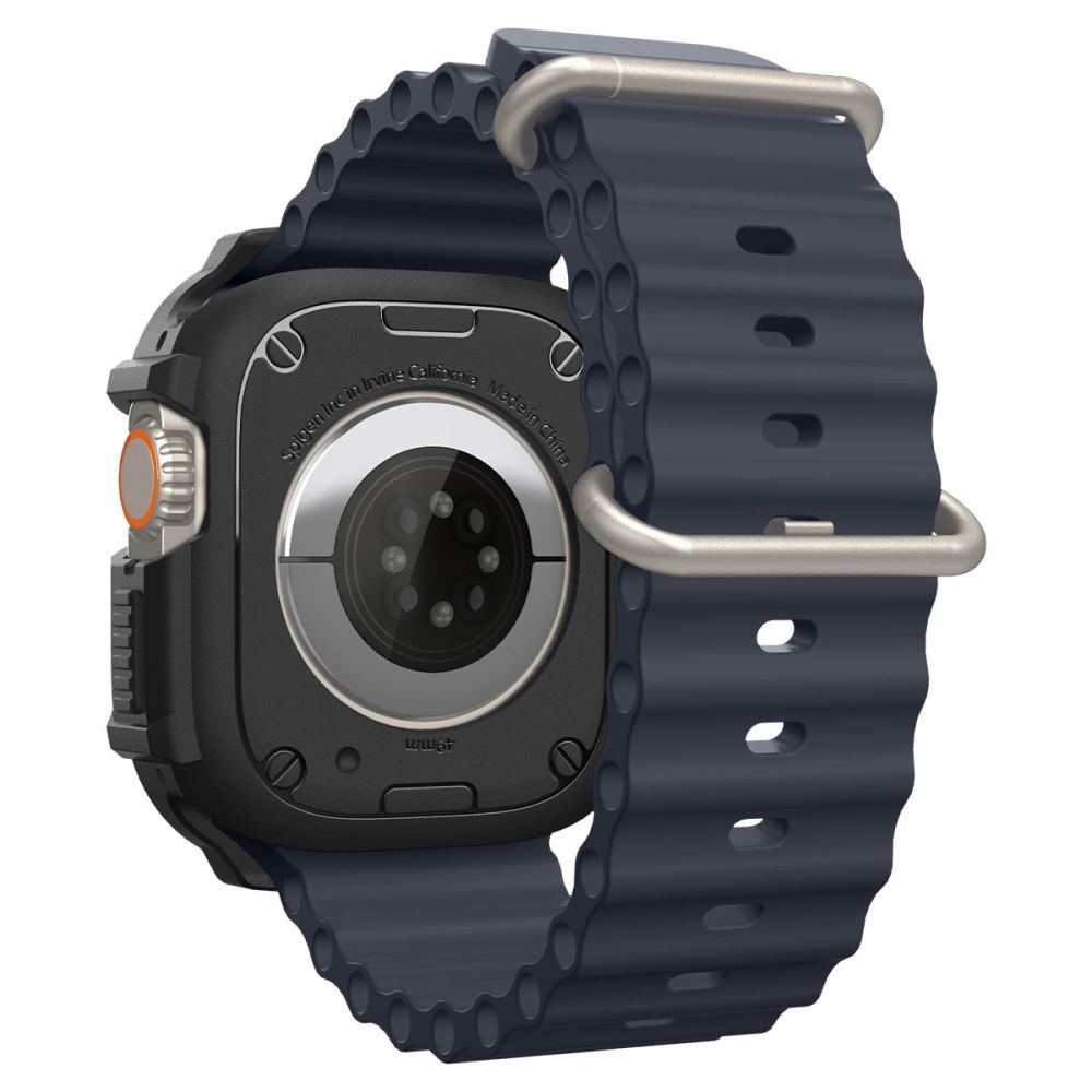 Spigen Rugged Armor-etui til Apple Watch Ultra (49 mm) – mat sort