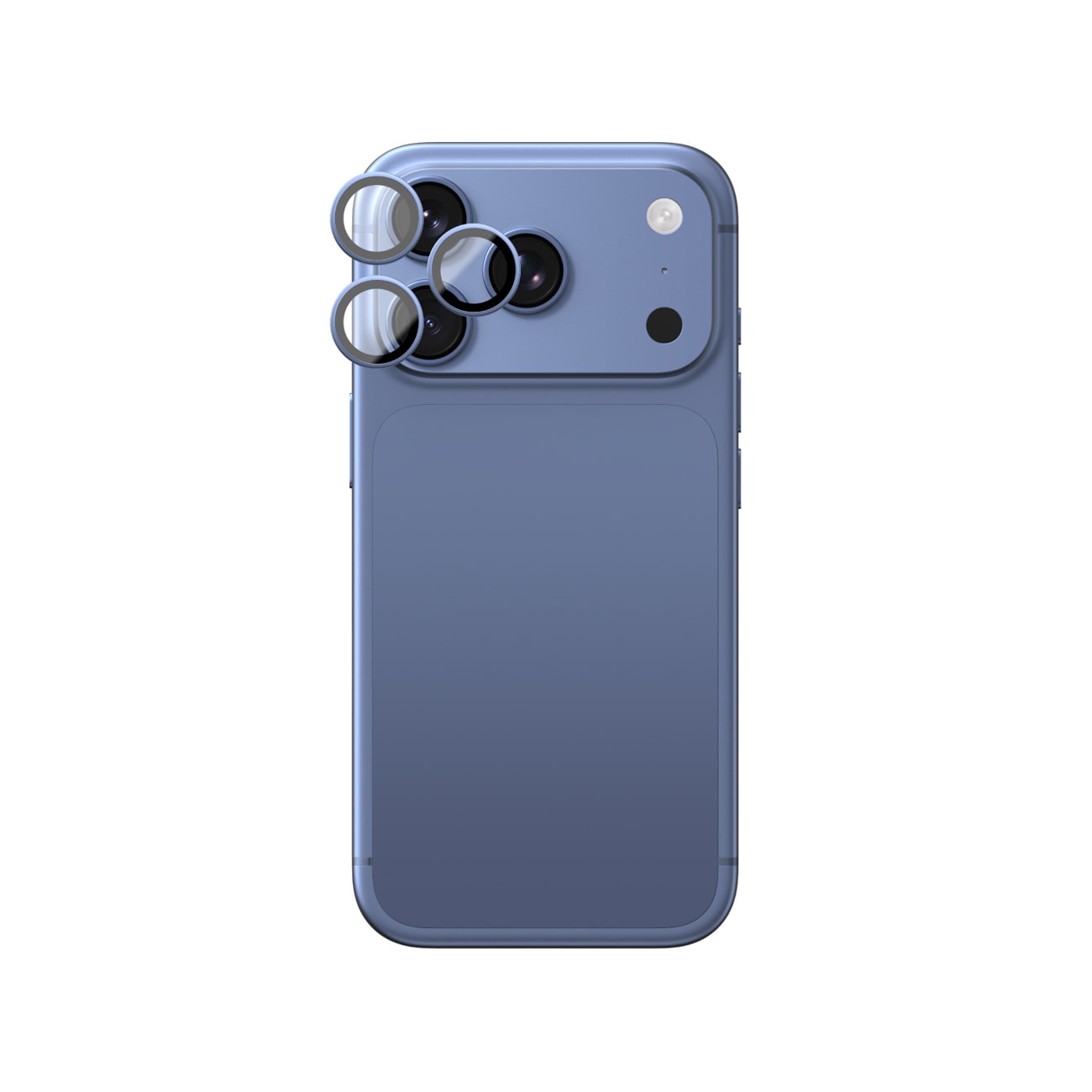 AmazingThing Titan Vision-lins i safir för iPhone 18 Pro / 18 Pro Max – Blå