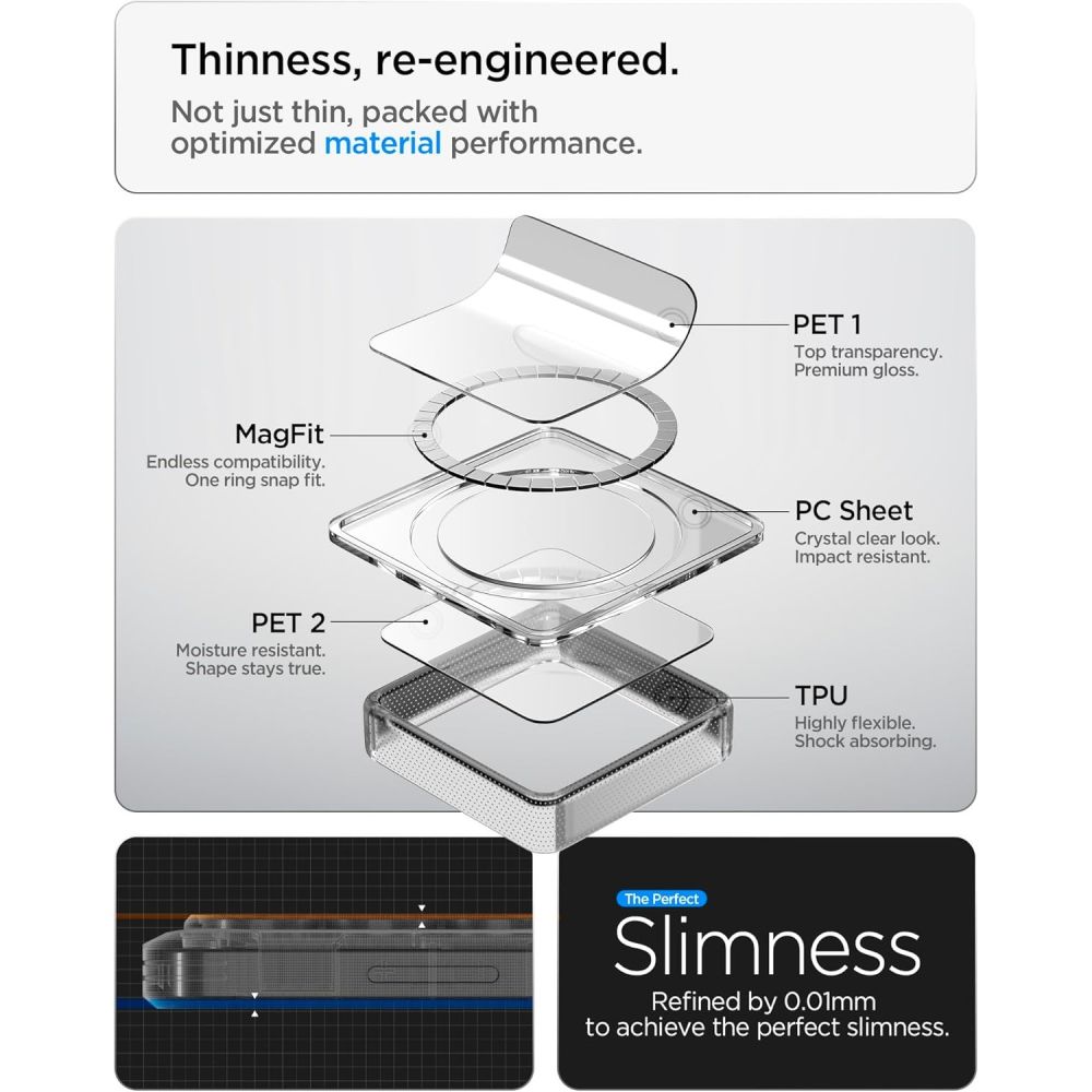 Spigen Ultra Hybrid Mag MagSafe-etui til Samsung Galaxy S26 FE – hvid