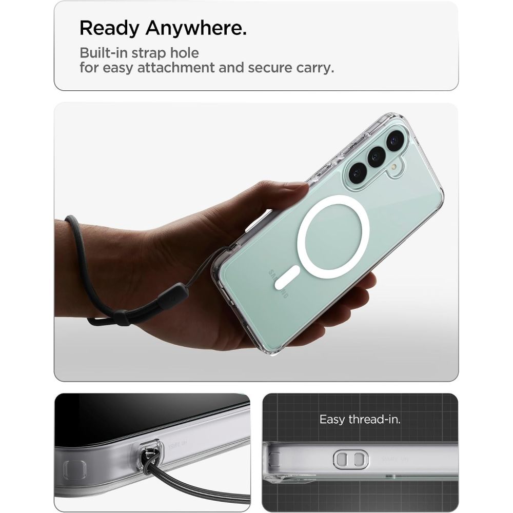 Spigen Ultra Hybrid Mag MagSafe-etui til Samsung Galaxy S26 FE – hvid