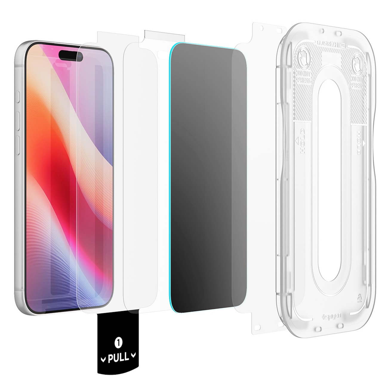 Spigen Glas.tR EZ Fit Pro HD AC privatlivsbeskyttende hærdet glas til iPhone 18 Pro Max