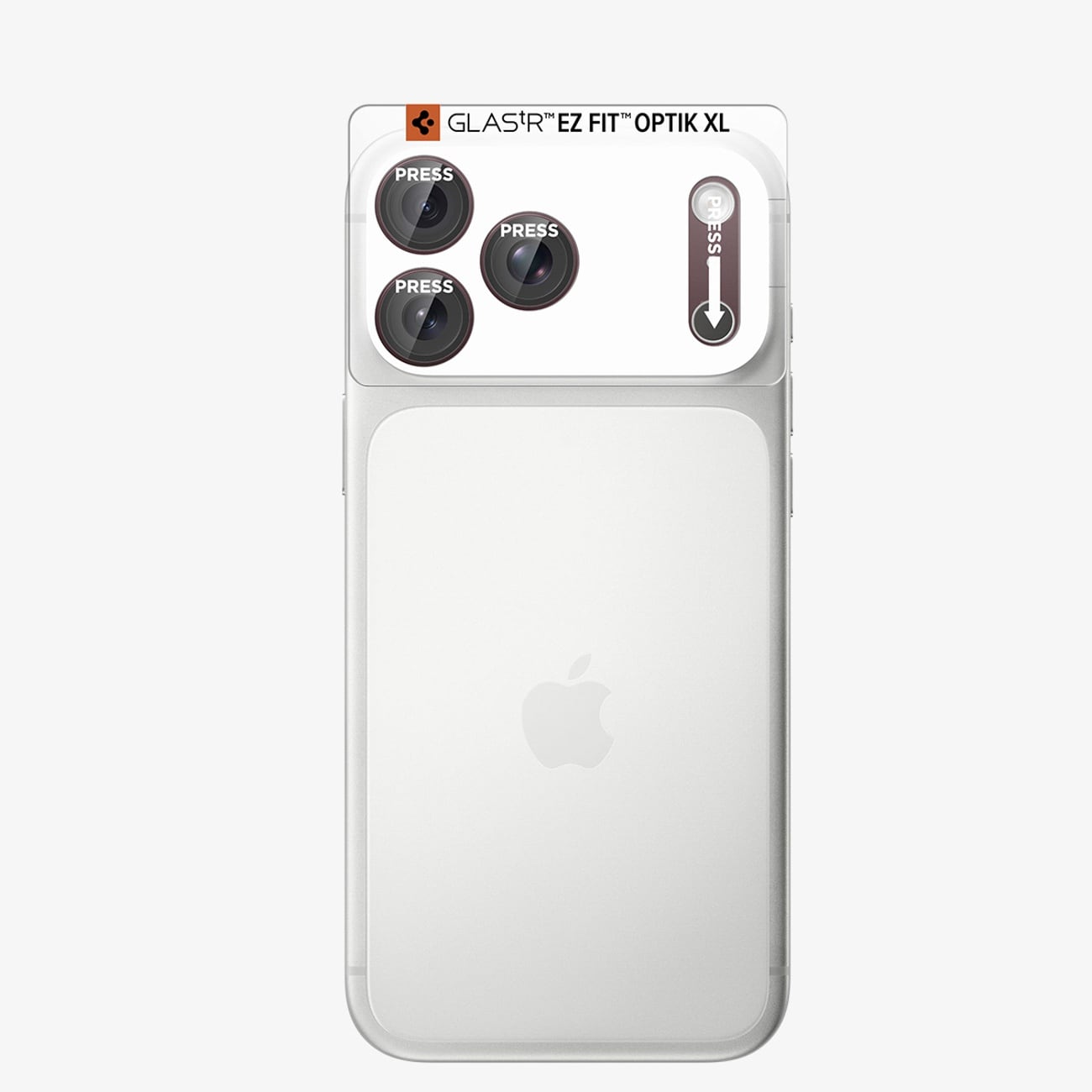 Spigen Optik Pro XL GLAS.TR EZ FIT hærdet glas til iPhone 18 Pro Max – Dark Cherry
