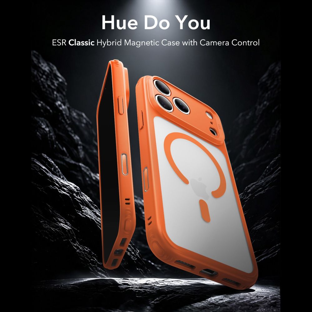 ESR Classic Hybrid MagSafe-etui til iPhone 18 Pro Max / 17 Pro Max – Orange