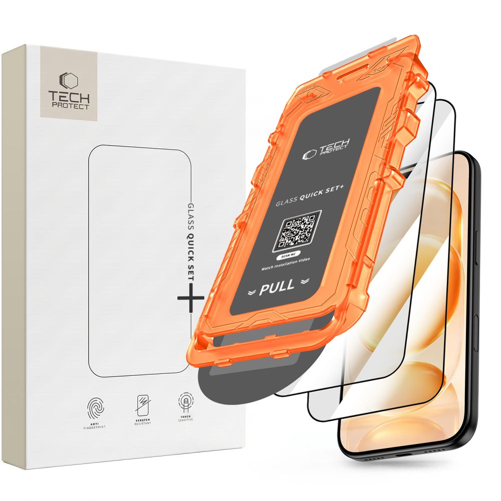 Tech-Protect Quick Set+ 2-pack härdat glas för iPhone 18 Pro / 17 Pro