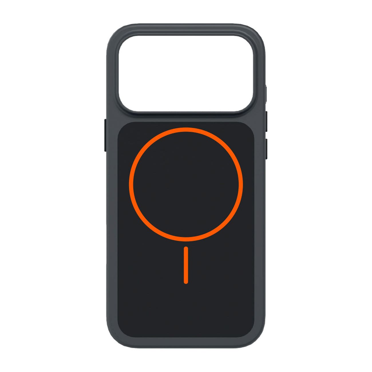 SBS D3O Core-fodral för iPhone 18 Pro / 17 Pro, MagSafe-kompatibelt – svart och orange