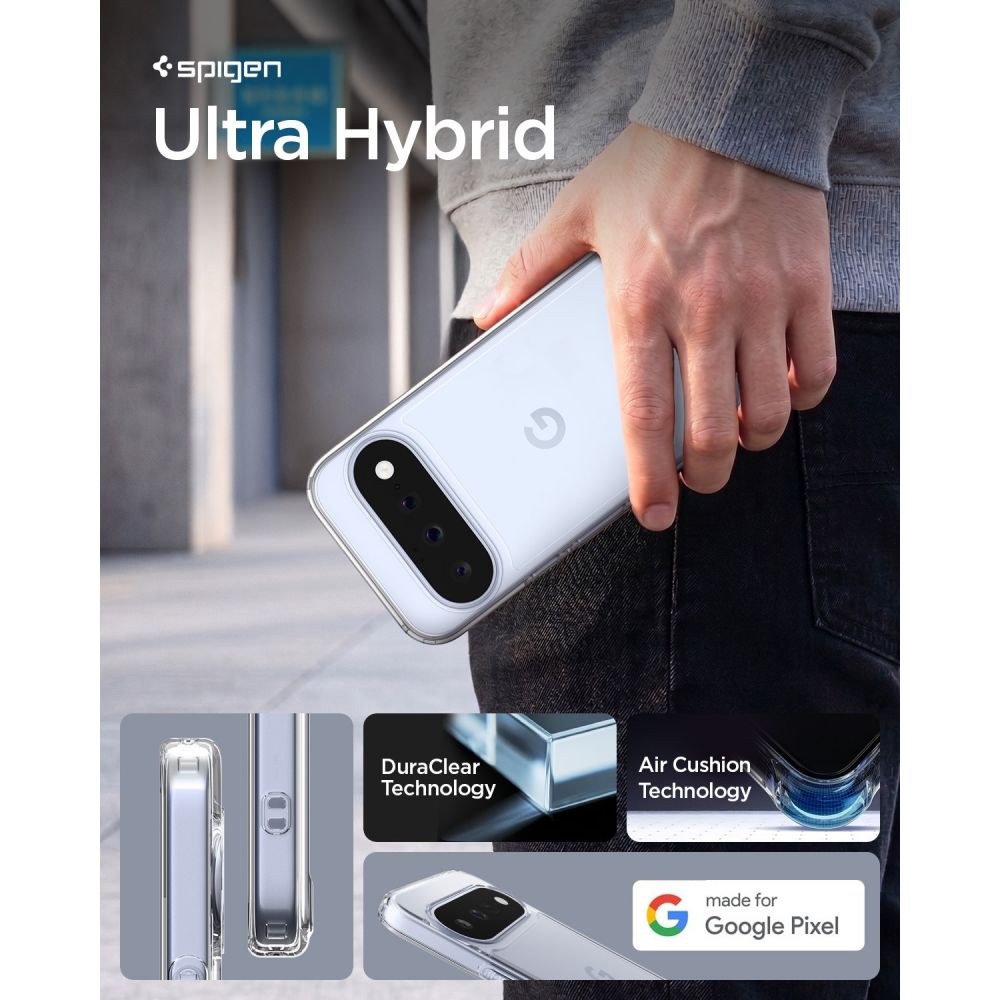 Spigen Ultra Hybrid-etui til Google Pixel 11 – gennemsigtigt