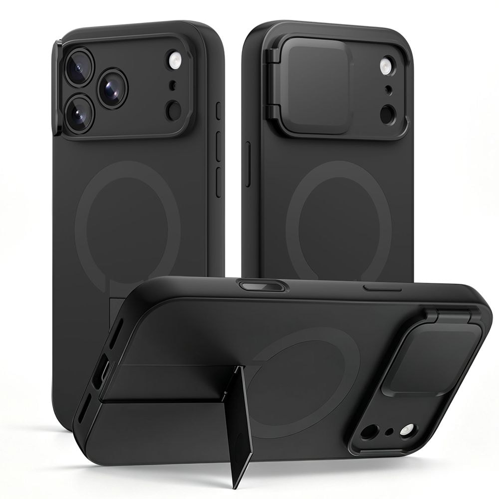 Tech-Protect Kevlar Aura MagSafe-skal för iPhone 18 Pro Max / 17 Pro Max – Svart