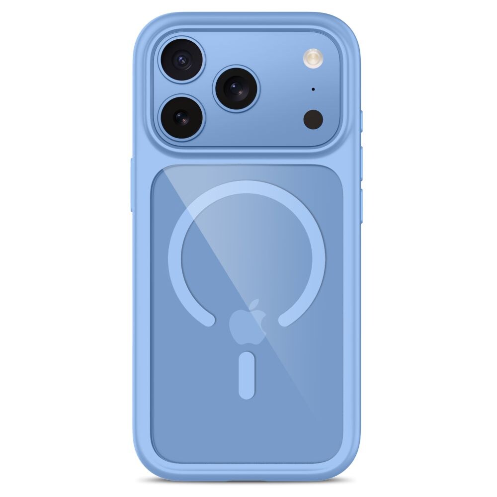 Tech-Protect MagOne CC MagSafe + 2-pak beskyttelsesglas til iPhone 18 Pro/17 Pro – gennemsigtig blå