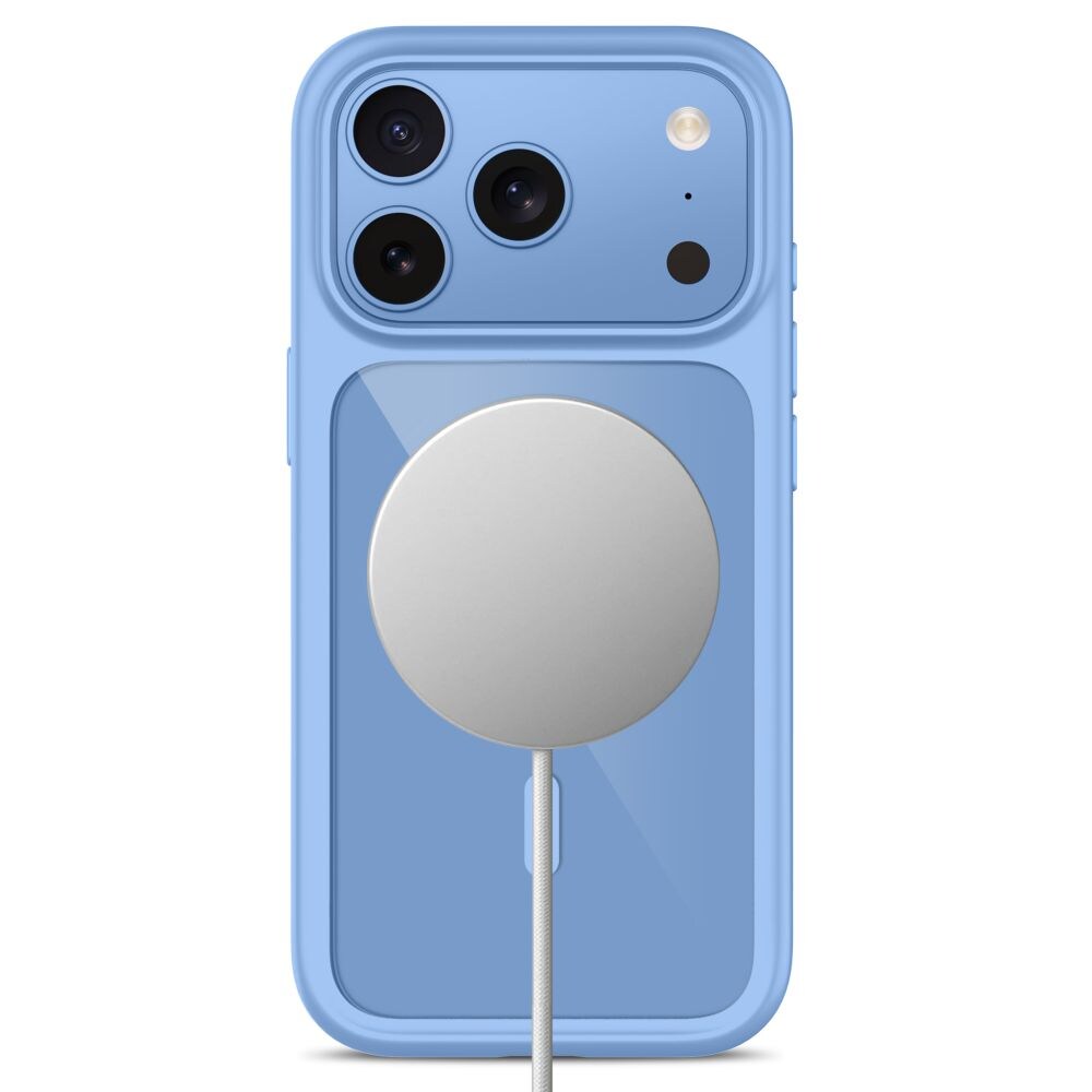 Tech-Protect MagOne CC MagSafe + 2-pak beskyttelsesglas til iPhone 18 Pro/17 Pro – gennemsigtig blå