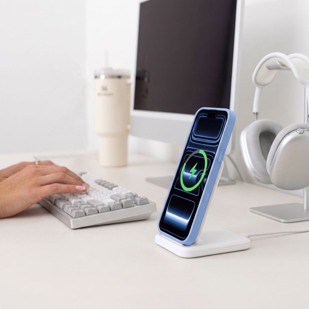 Tech-Protect MagOne CC MagSafe + 2-pak beskyttelsesglas til iPhone 18 Pro/17 Pro – gennemsigtig blå