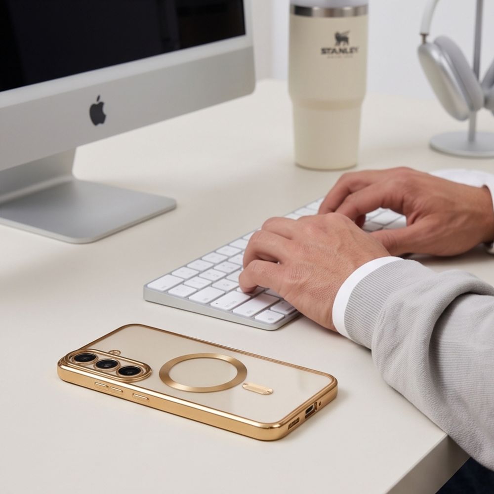 Tech-Protect MagFlex-etui til Samsung Galaxy S26 FE – Guld