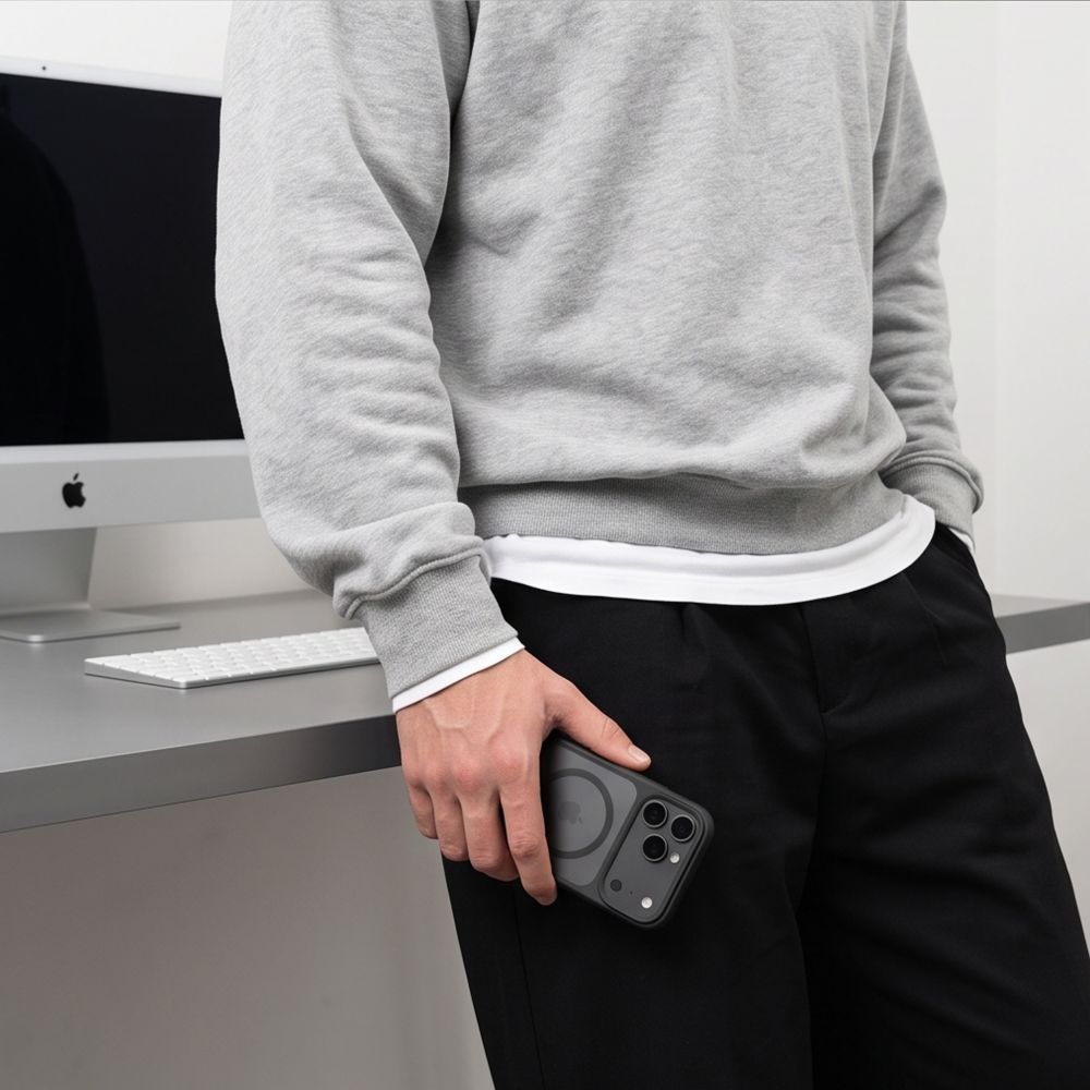 Tech-Protect Magmat Magsafe CC-etui til iPhone 18 Pro Max / 17 Pro Max – mat sort