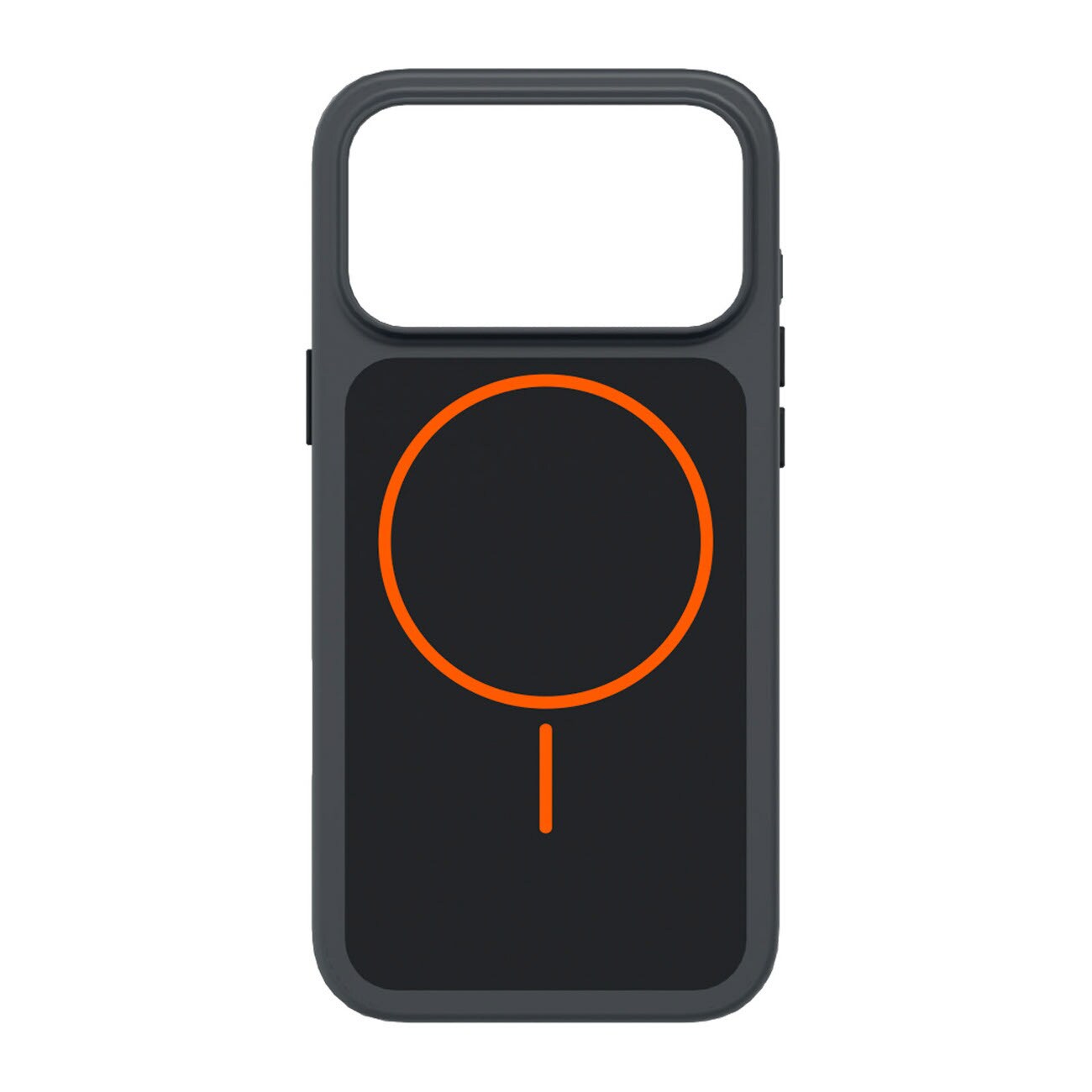 SBS D3O Core-fodral för iPhone 18 Pro Max / 17 Pro Max, kompatibelt med MagSafe – svart och orange
