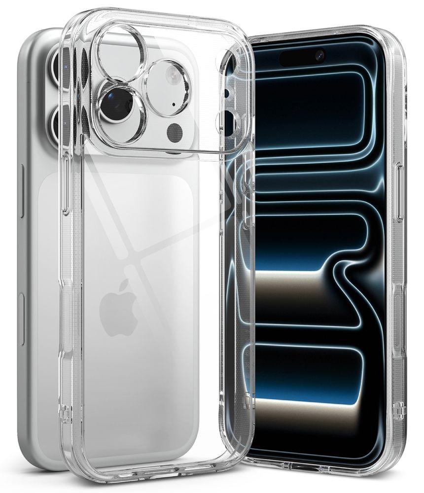 Ringke Fusion-fodral för iPhone 18 Pro / 17 Pro – genomskinligt