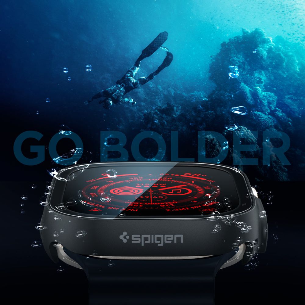 Spigen Thin Fit 360-fodral till Apple Watch Ultra (49 mm) – Svart