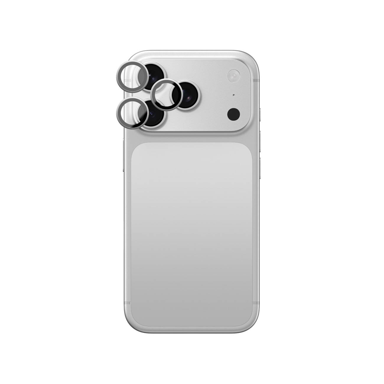 AmazingThing Titan Vision-lins i safir för iPhone 18 Pro / 18 Pro Max – Silver