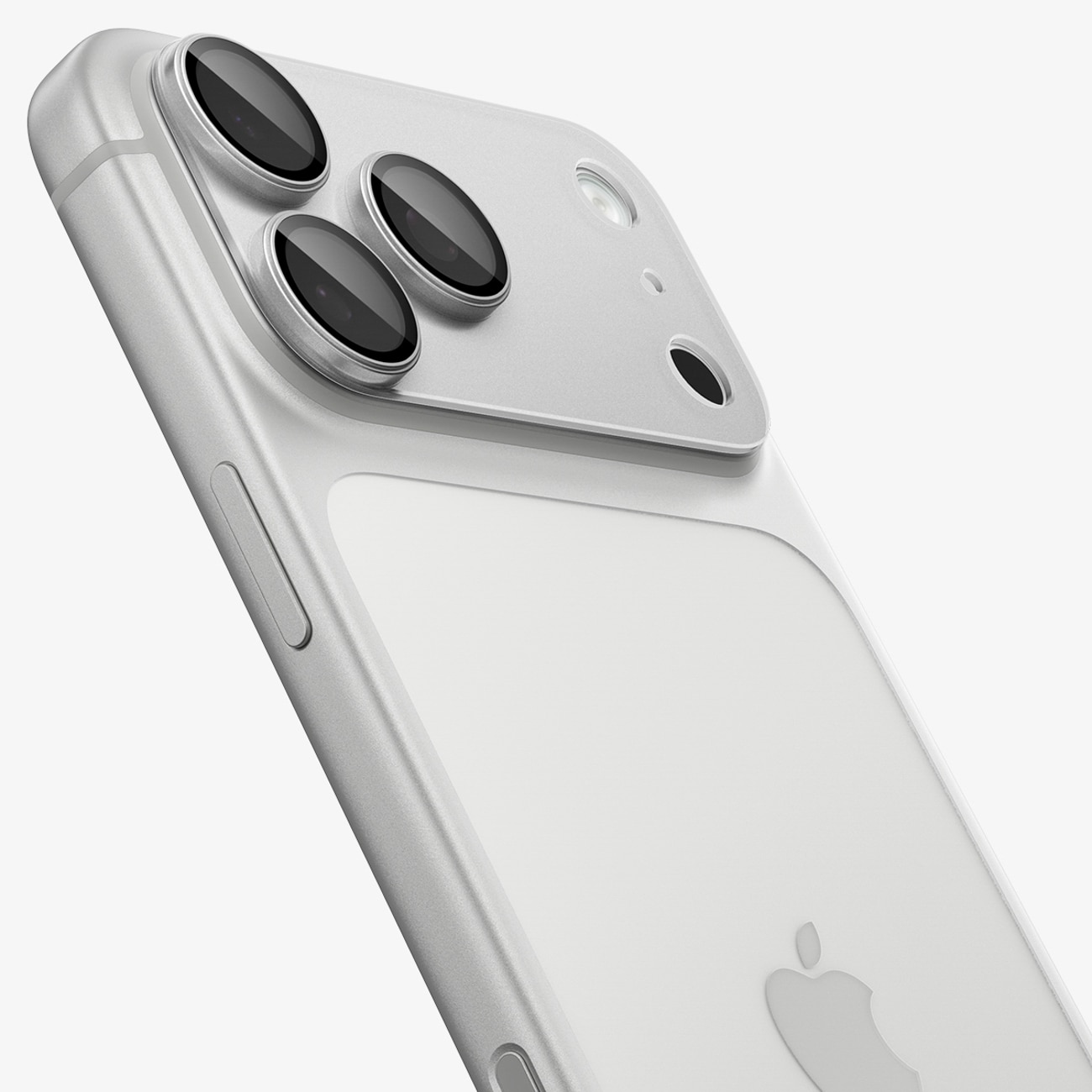 Spigen Optik Pro XL GLAS.TR EZ FIT hærdet glas til iPhone 18 Pro – sølv