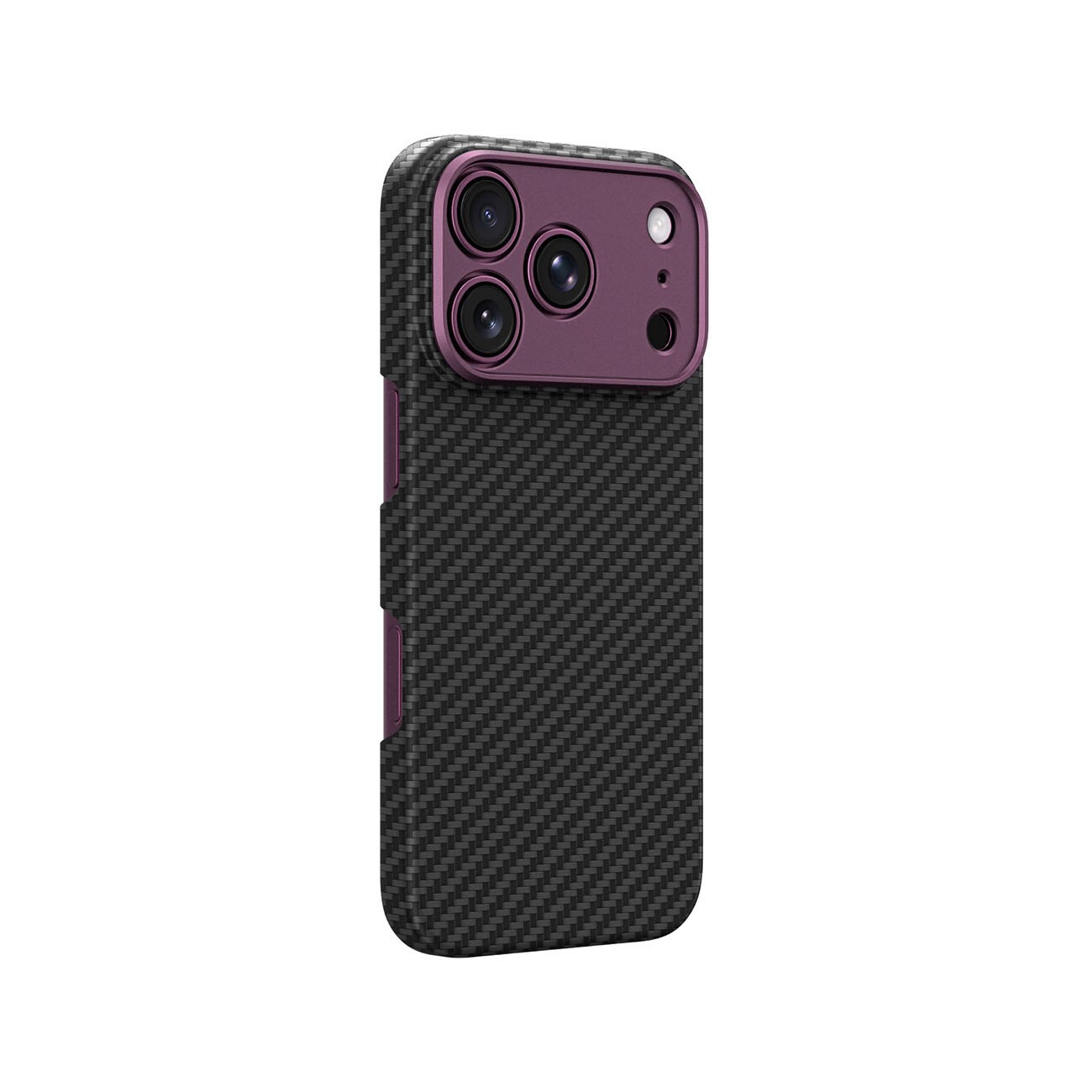 AmazingThing Titan Max-objektivetui til iPhone 18 Pro i aramidfiber m/kameradæksel, MagSafe – Lilla