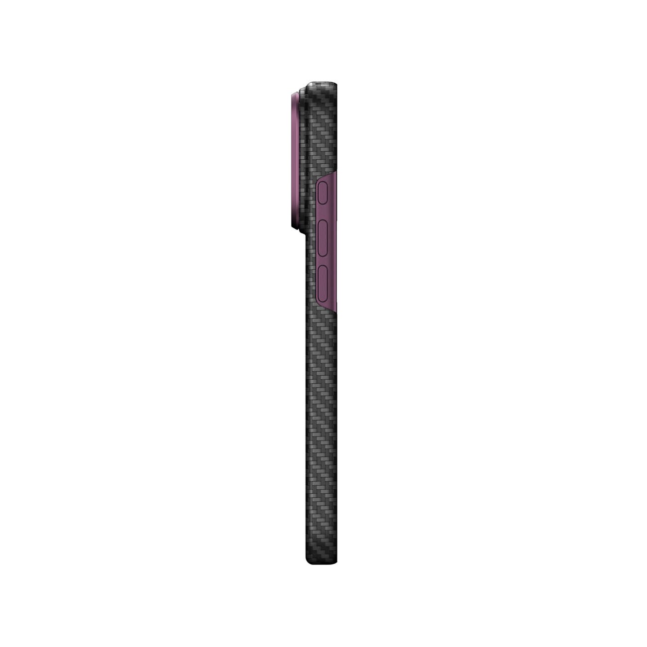 AmazingThing Titan Max-objektivetui til iPhone 18 Pro i aramidfiber m/kameradæksel, MagSafe – Lilla