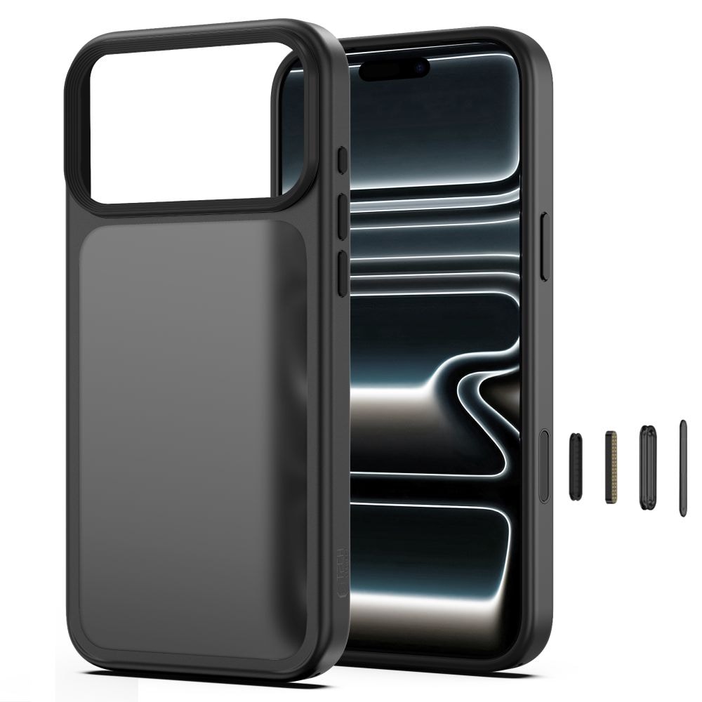 Tech-Protect Magmat CC-etui til iPhone 18 Pro / 17 Pro – mat sort