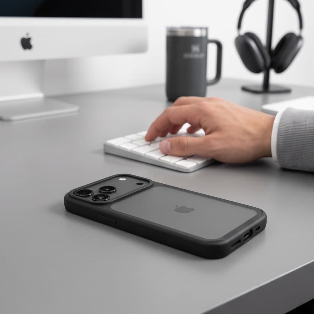 Tech-Protect Magmat CC-etui til iPhone 18 Pro / 17 Pro – mat sort