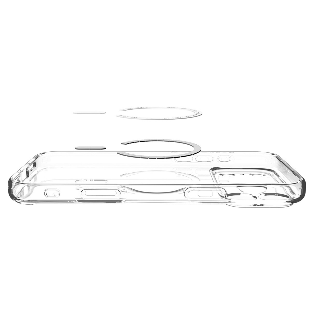 Spigen Ultra Hybrid MagSafe-etui til iPhone 18 Pro / 17 Pro – gennemsigtigt og hvidt