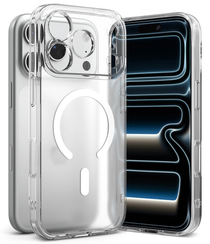 Ringke Fusion magnetiskt MagSafe-fodral för iPhone 18 Pro / 17 Pro – genomskinligt matt