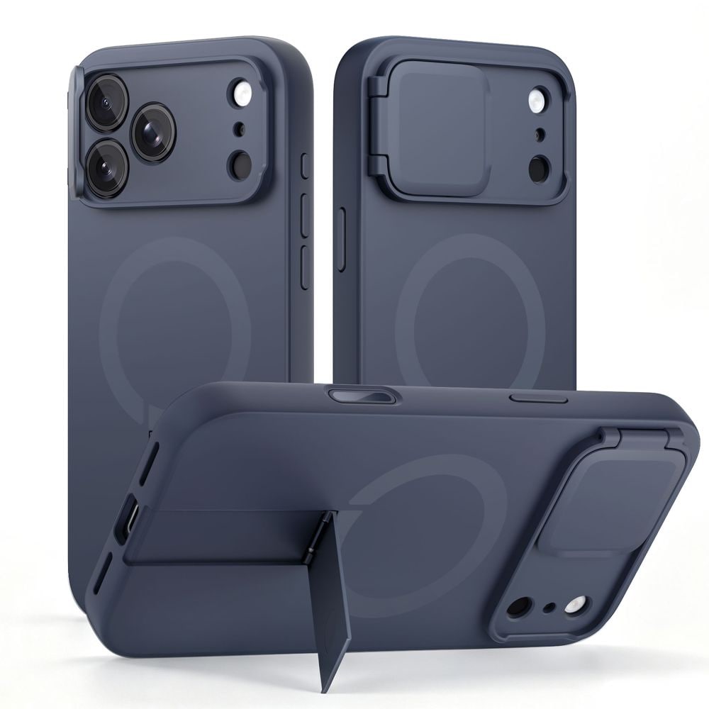Tech-Protect Kevlar Aura MagSafe-fodral för iPhone 18 Pro Max / 17 Pro Max – marinblått