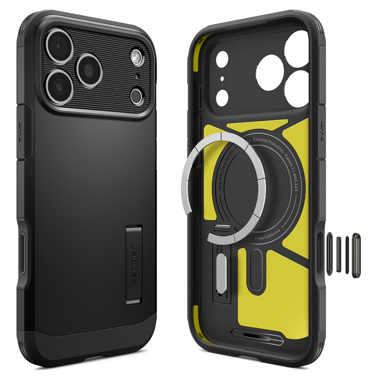 Spigen Tough Armor-etui til iPhone 18 Pro Max / 17 Pro Max – Sort