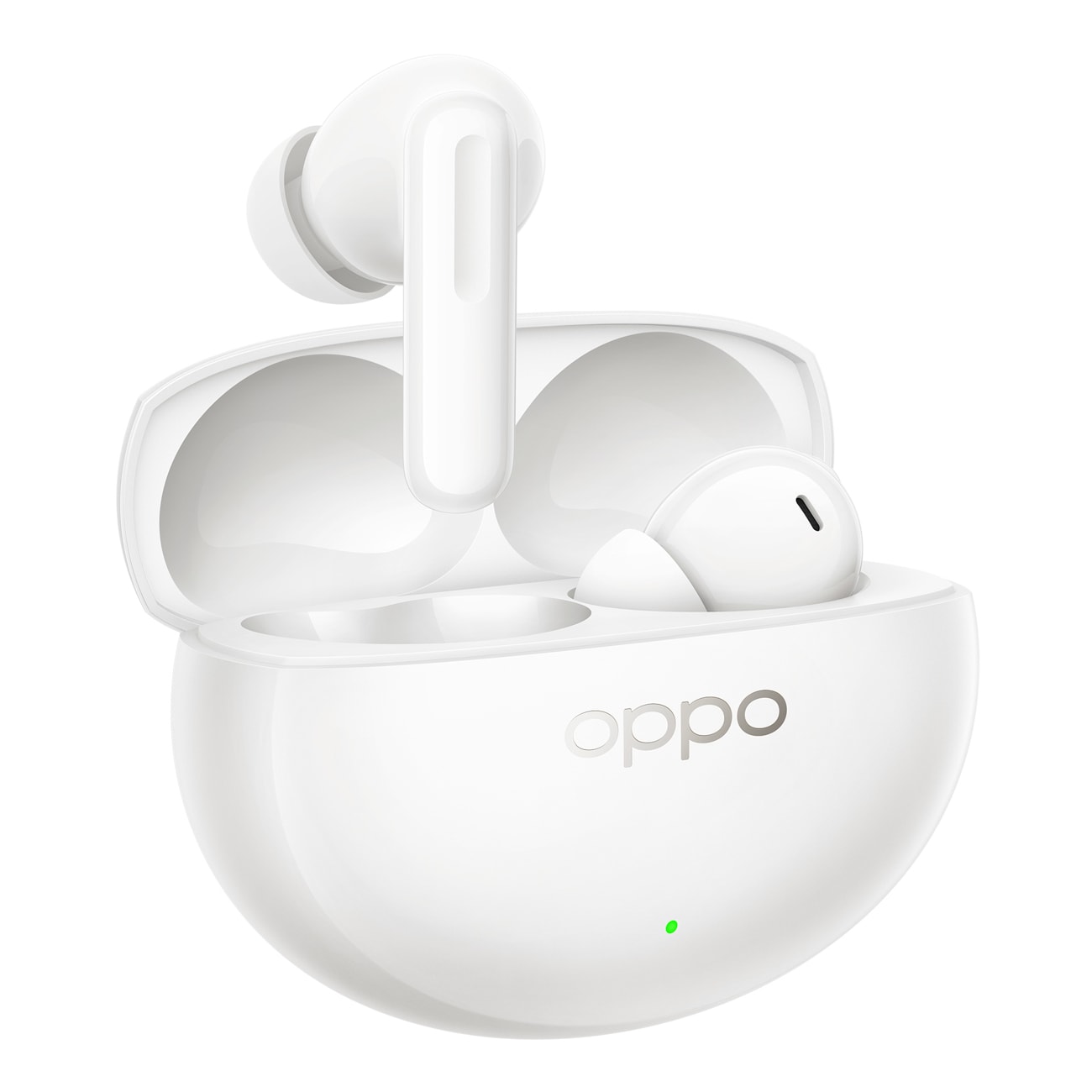 Oppo Enco Air5 Pro – trådlösa in-ear-hörlurar med ANC, AI-översättning och hi-res ljud – Vit