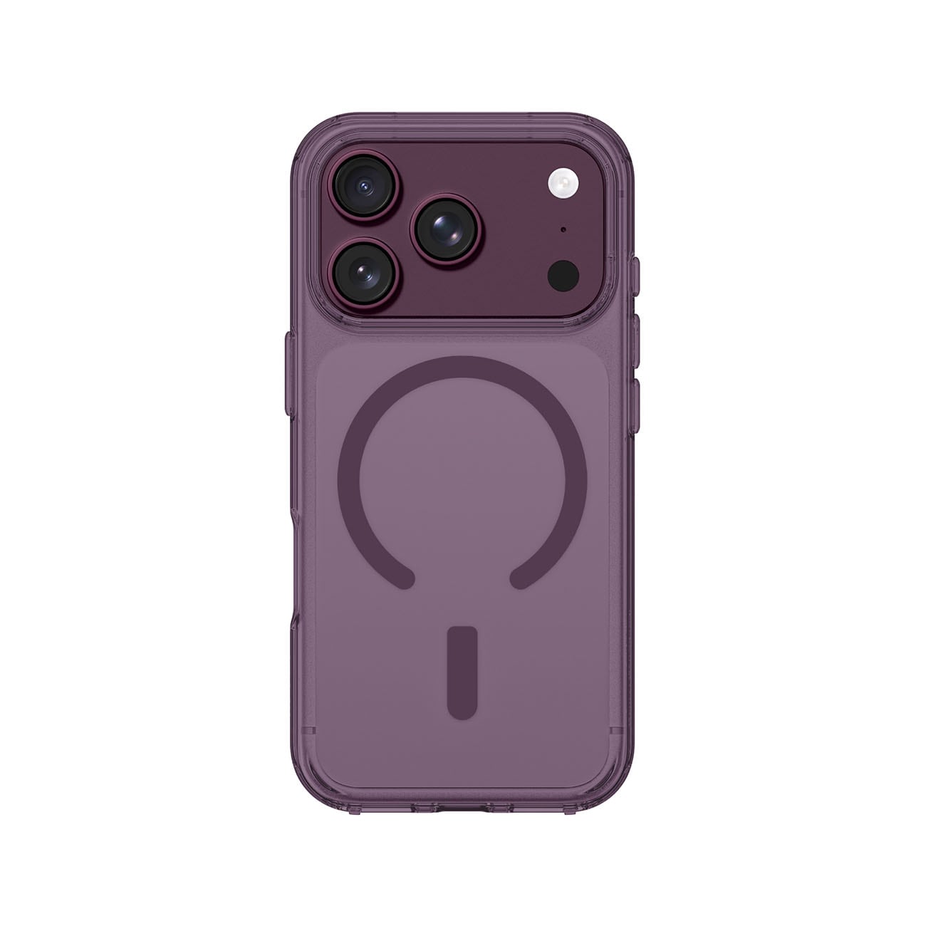 AmazingThing Minimal Mag Drop Proof-etui m. 3 linser til iPhone 18 Pro, snorfæste, MagSafe – Lilla