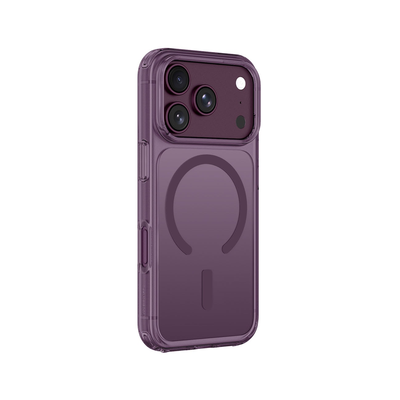 AmazingThing Minimal Mag Drop Proof-etui m. 3 linser til iPhone 18 Pro, snorfæste, MagSafe – Lilla