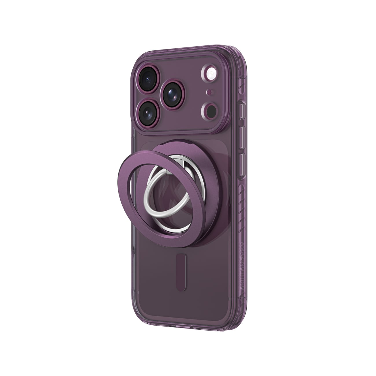 AmazingThing Titan Pro-linsringsset med fodral för iPhone 18 Pro, kameraskydd, MagSafe – Lila