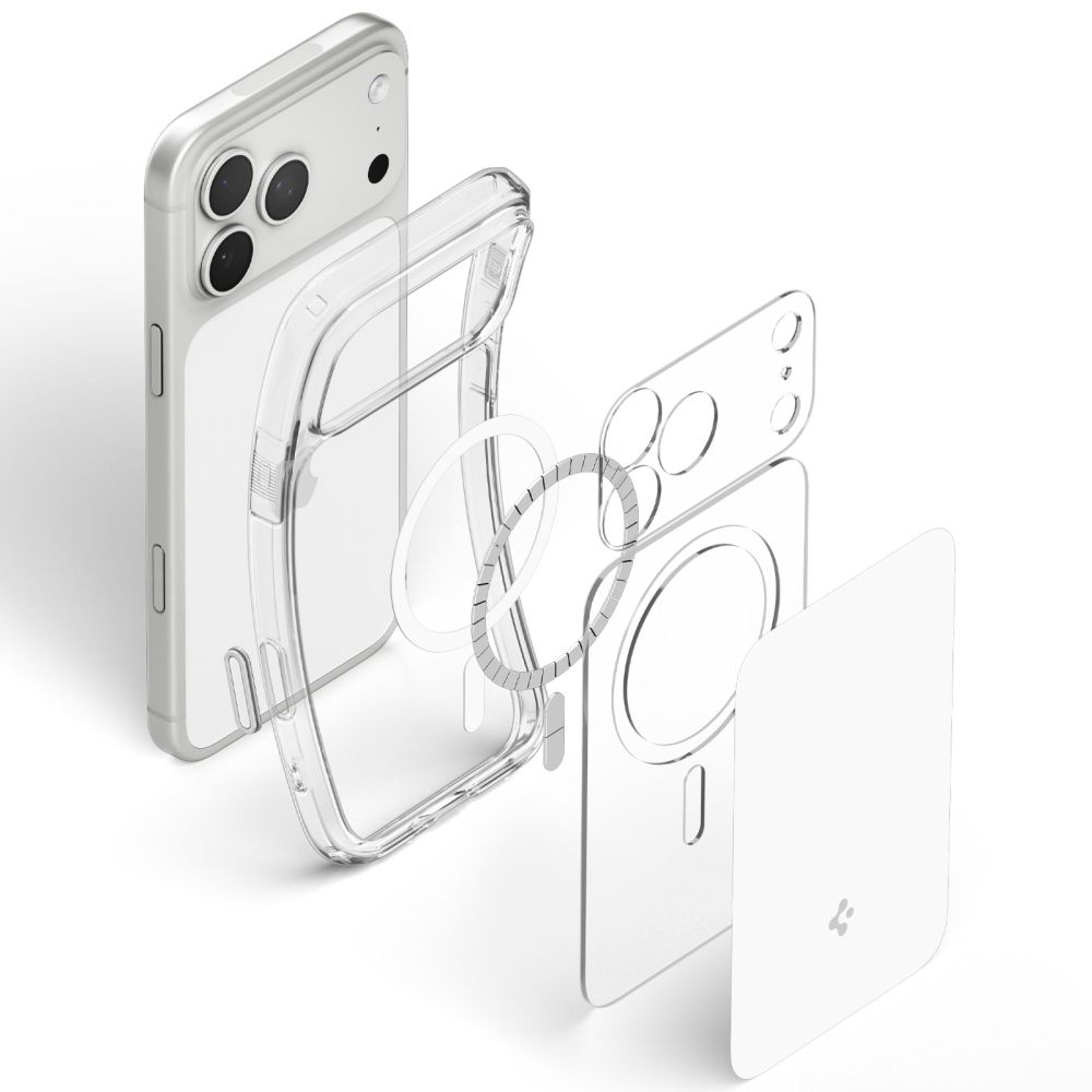 Spigen Ultra Hybrid MagSafe-etui til iPhone 18 Pro Max / 17 Pro Max – hvid
