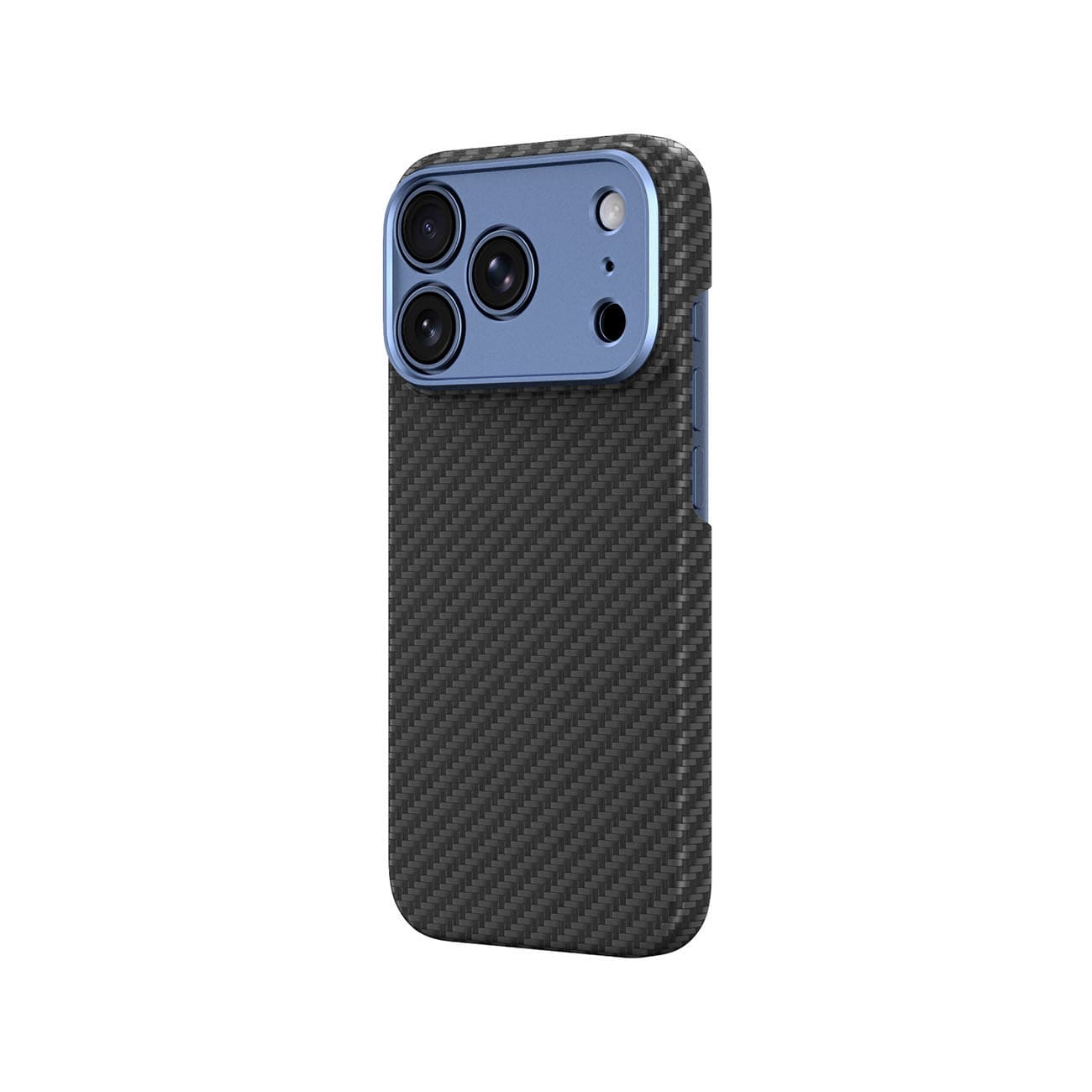 AmazingThing Titan Max-linsfodral för iPhone 18 Pro Max i aramidfiber, kameraskydd, MagSafe – blått