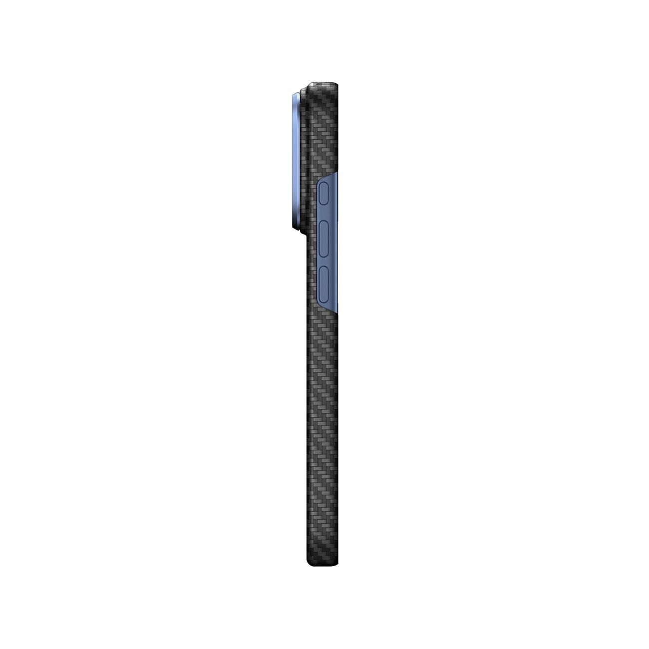 AmazingThing Titan Max-objektivetui til iPhone 18 Pro Max, aramidfiber, kameradæksel, MagSafe – blå