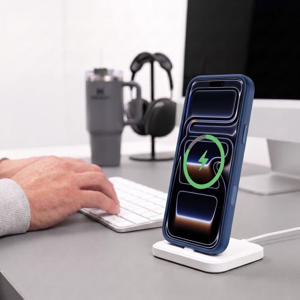 Tech-Protect MagPeak MagSafe CC-etui til iPhone 18 Pro Max / 17 Pro Max – Klar marineblå