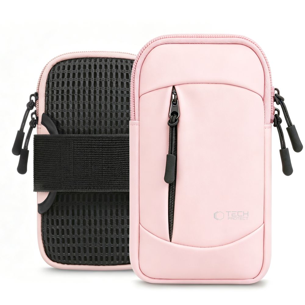 Tech-Protect M6 universellt sportarmband – rosa