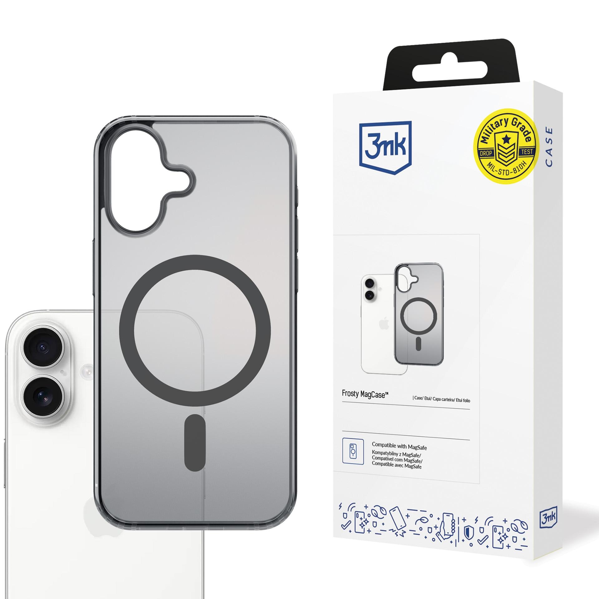 3mk Frosty MagCase för iPhone 17 – Svart