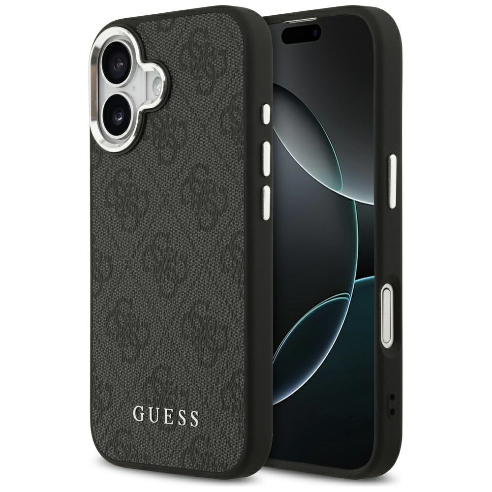 Guess 4G Classic Logo MagSafe-fodral för iPhone 17 – svart