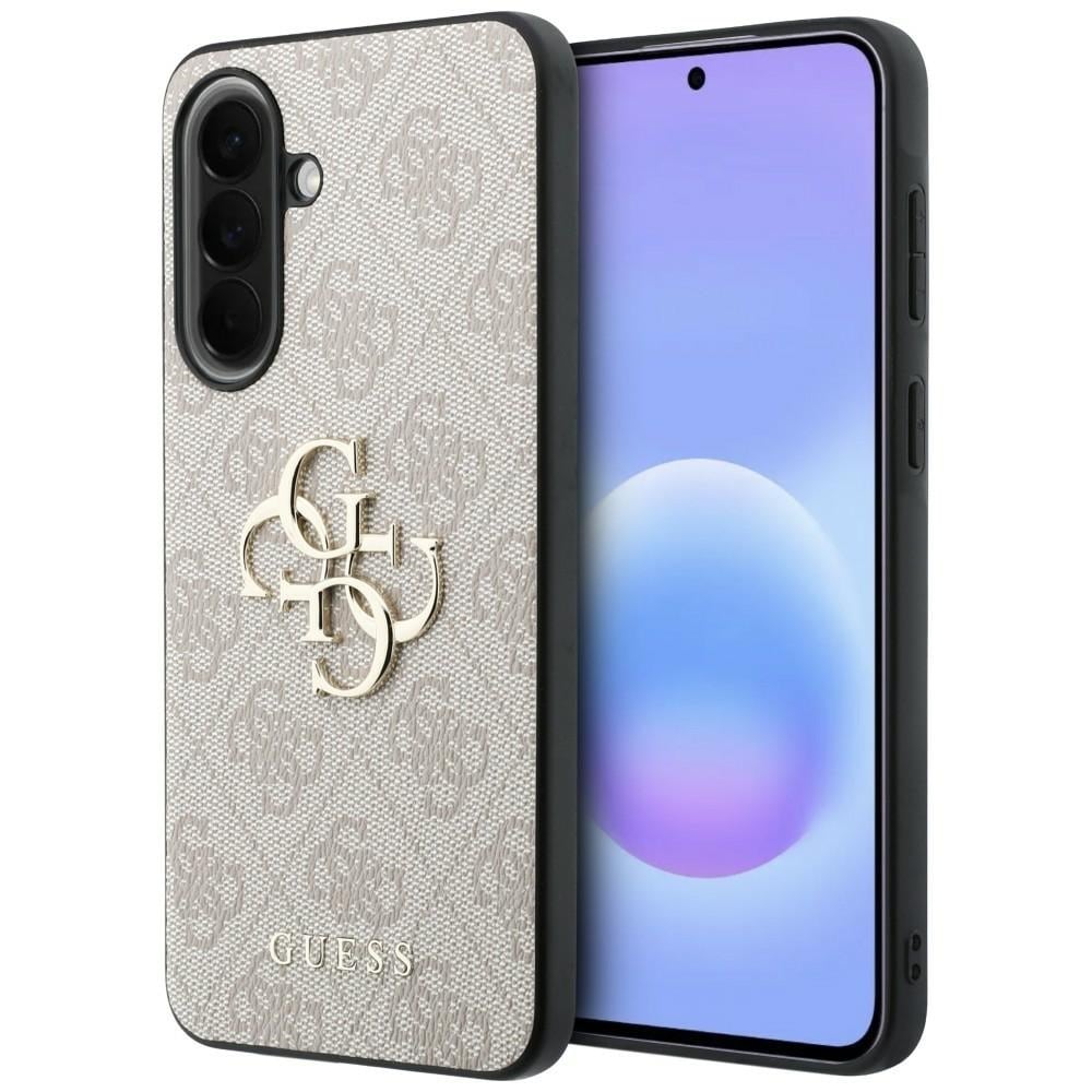Guess läderfodral med 4G-logotyp i metall för Samsung Galaxy A57 5G – rosa